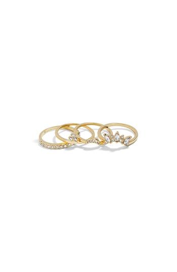 Women's Baublebar 4-pack Regime Ring Set