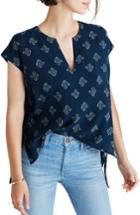 Women's Madewell Skylight Side Tie Blouse, Size - White