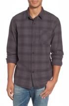 Men's Rip Curl Raven Plaid Woven Shirt - Black