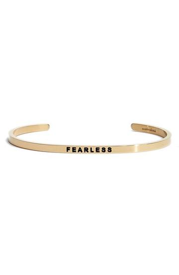 Women's Mantraband 'fearless' Cuff