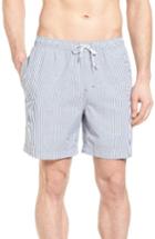 Men's Nordstrom Men's Shop Stripe Swim Trunks - Blue