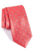 Men's Nordstrom Men's Shop Confetti Dot Silk Tie, Size - Orange