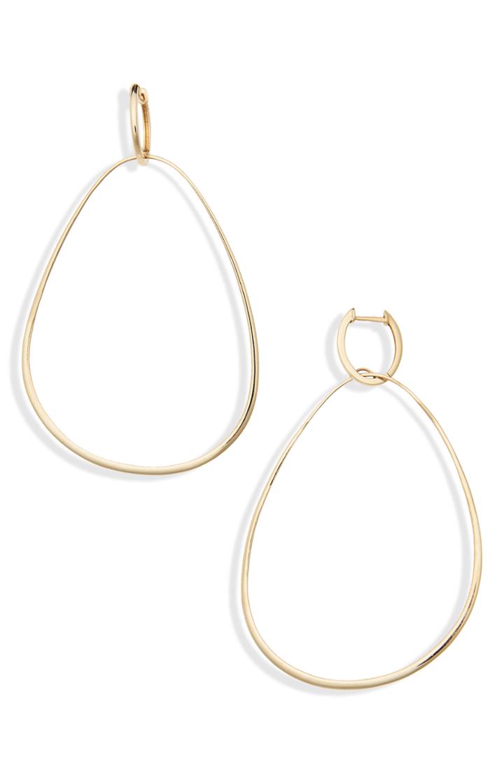 Women's Bony Levy Oval Drop Hoop Earrings (nordstrom Exclusive)