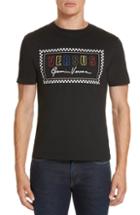 Men's Versus Versace Multicolor Logo T-shirt - Black