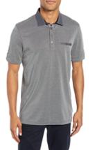 Men's Ted Baker London Slim Fit Marsh Soft Touch Pique Polo (l) - Grey