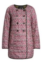 Women's J.crew Liberty Catesby Floral Reversible Puffer Jacket - Pink