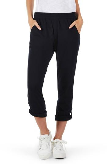 Women's Michael Stars Rolled Sweat Pants - Black