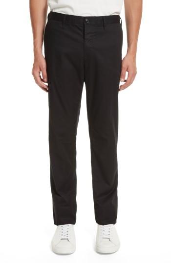 Men's Burberry Straight Leg Chinos - Black