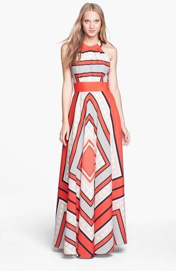 Eliza J Scarf Print Woven Maxi