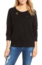 Women's N:philanthropy Belize Deconstructed Sweatshirt - Black