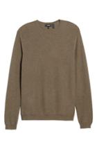 Men's Theory Medin C Cashmere Crewneck Sweater, Size - Brown