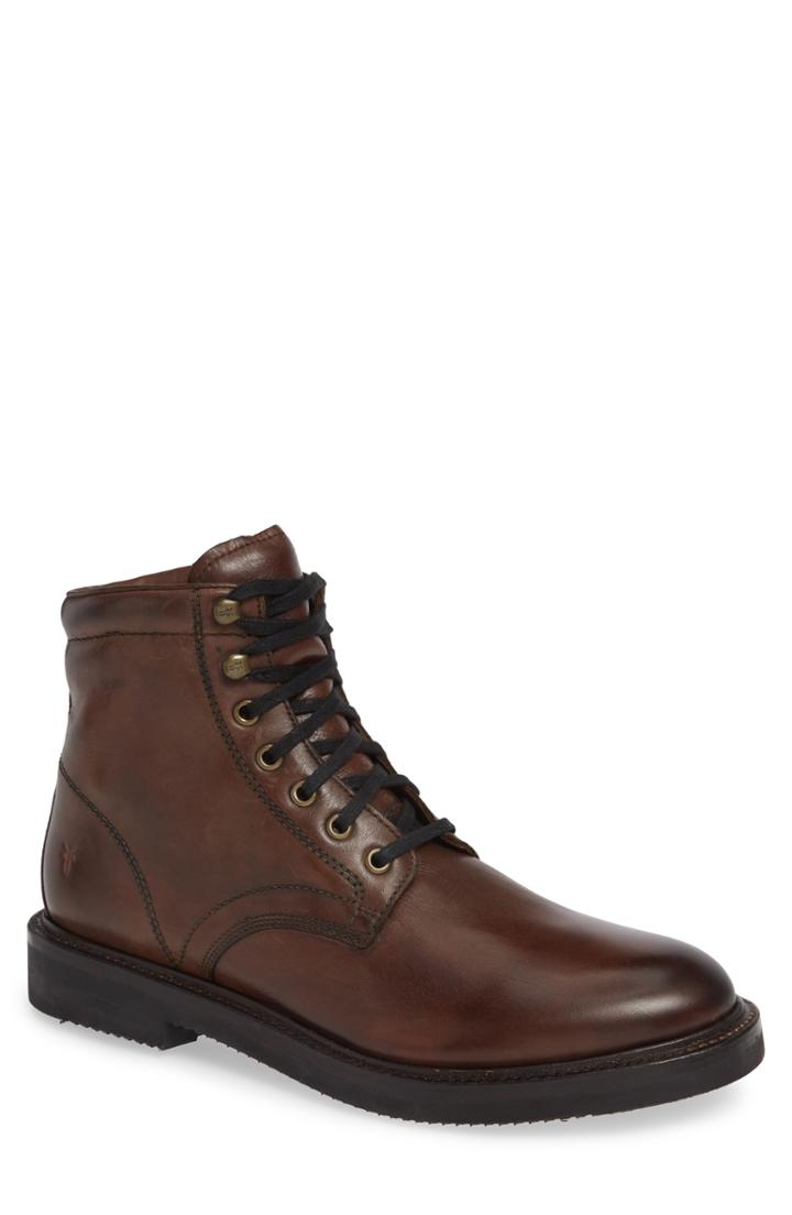 Men's Frye Gordon Plain Toe Boot .5 M - Brown