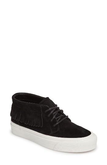Women's Vans Chukka Moc Fringed Mid Top Sneaker M - Black