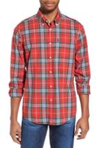 Men's Barbour Oscar Trim Fit Plaid Sport Shirt - Red