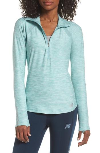 Women's New Balance Heat Quarter-zip Top - Blue