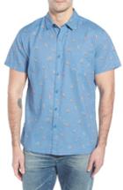 Men's Kahala Waveriders Trim Fit Print Sport Shirt - Blue