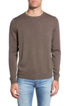 Men's Nordstrom Men's Shop Crewneck Merino Wool Sweater, Size - Brown