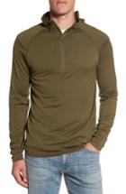 Men's Ibex 'indie' Merino Wool Quarter Zip Hoodie - Beige