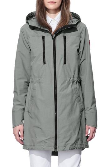 Women's Canada Goose Brossard Hooded Drop Tail Jacket (2-4) - Grey