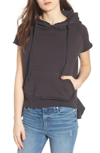 Women's Frank & Eileen Tee Lab Short Sleeve Pullover Hoodie - Grey