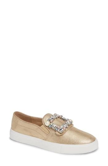 Women's Karl Lagerfeld Evelyn Imitation Pearl Embellished Sneaker M - Black