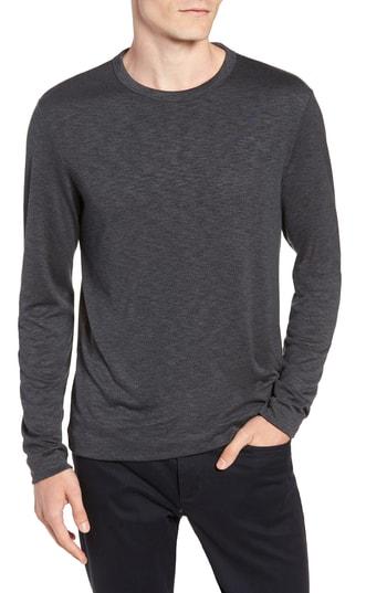 Men's Theory Gaskell Regular Fit Long Sleeve T-shirt - Blue