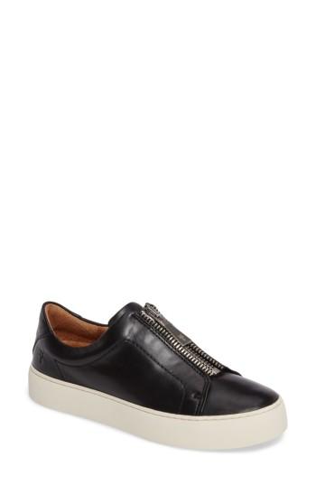 Women's Frye Lena Zip Platform Sneaker M - Black