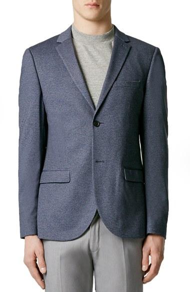 Men's Topman Skinny Fit Jersey Blazer