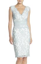 Women's Tadashi Shoji Embroidered Lace Sheath Dress - Green