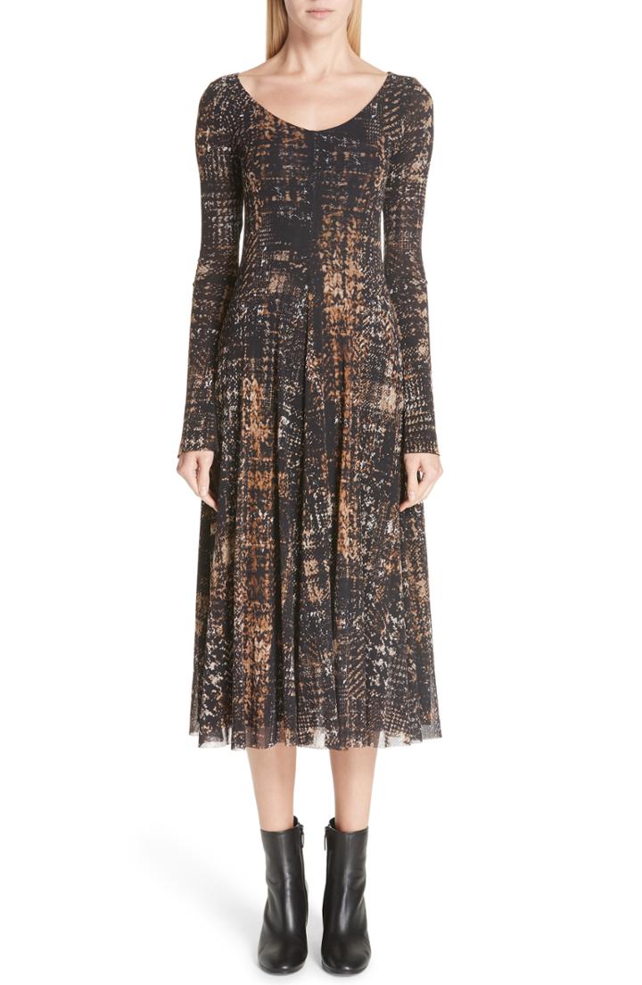 Women's Fuzzi Plaid Tulle Two-way Dress