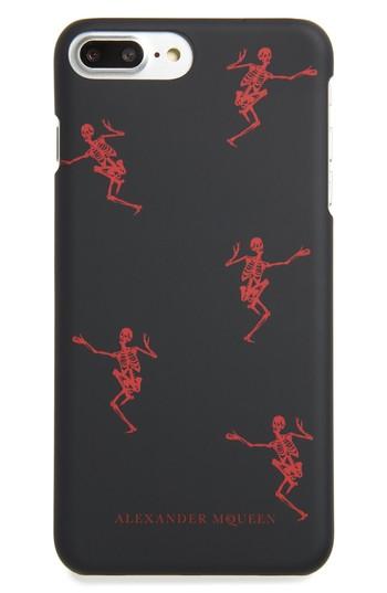 Alexander Mcqueen Dancing Skeleton Iphone 8 Case - Black