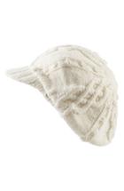 Women's Helen Kaminski Knit Merino Wool Baker Boy Cap - White