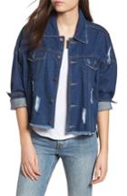 Women's Union Bay Kaplan Distressed Denim Jacket - Blue