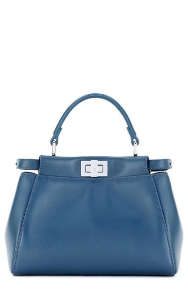 Fendi 'mini Peekaboo' Nappa Leather Bag -