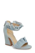 Women's Charles By Charles David Haley Ruffle Sandal M - Blue
