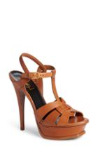 Women's Saint Laurent 'tribute' Sandal .5us / 41.5eu - Brown