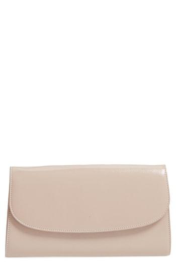 Nordstrom Leather Clutch - Grey