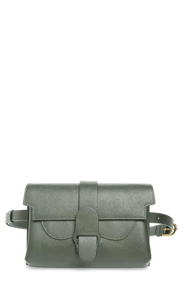 Senreve Aria Leather Belt Bag - Green