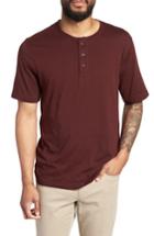 Men's Vince Layered Henley T-shirt, Size - Red