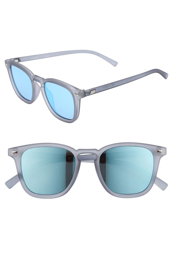 Women's Le Specs No Biggie 45mm Sunglasses - Slate Rubber