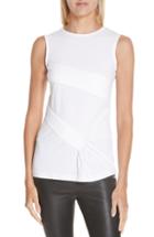 Women's Helmut Lang Pleated Tank - White