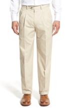 Men's Nordstrom Mens Shop Classic Smartcare(tm) Supima Cotton Pleated Trousers