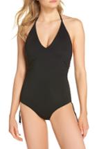 Women's Seafolly Ruched Side One-piece Swimsuit Us / 12 Au - Black