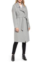 Women's Marc New York Wool Blend Trench Coat - Grey