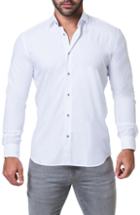 Men's Maceoo Fibonacci Trim Fit Sparkle Dot Sport Shirt (m) - White