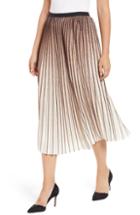 Women's Nic+zoe Pleat Pattern Midi Skirt - Black