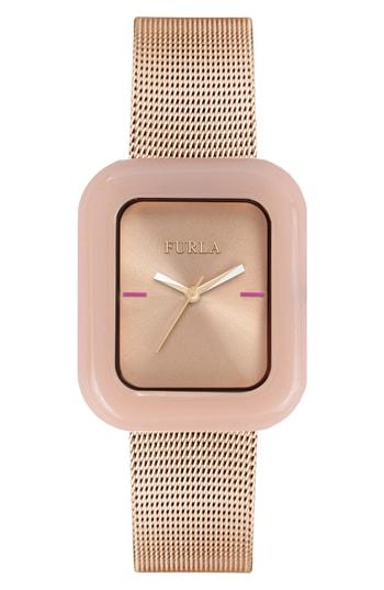 Women's Furla Elisir Mesh Strap Watch, 29mm X 35mm