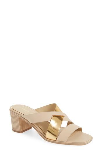Women's Etienne Aigner Negroni Cross Strap Mule Sandal .5 M - White