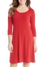 Women's Karen Kane A-line Sweater Dress - Red