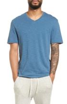 Men's Vince Slim Fit Slub V-neck T-shirt - Blue